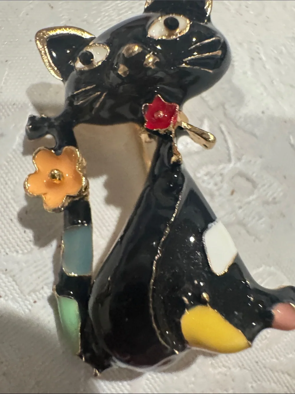 Pearl Ram & Black Cat Enamel Pin Trio
